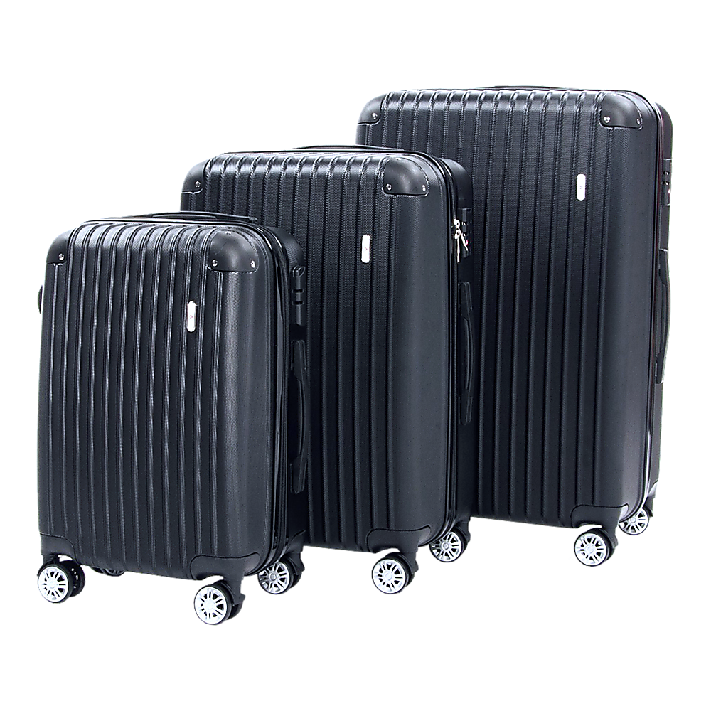 Delegate Suitcases Luggage Set 20" 24" 28"Carry On Trolley TSA Travel Bag