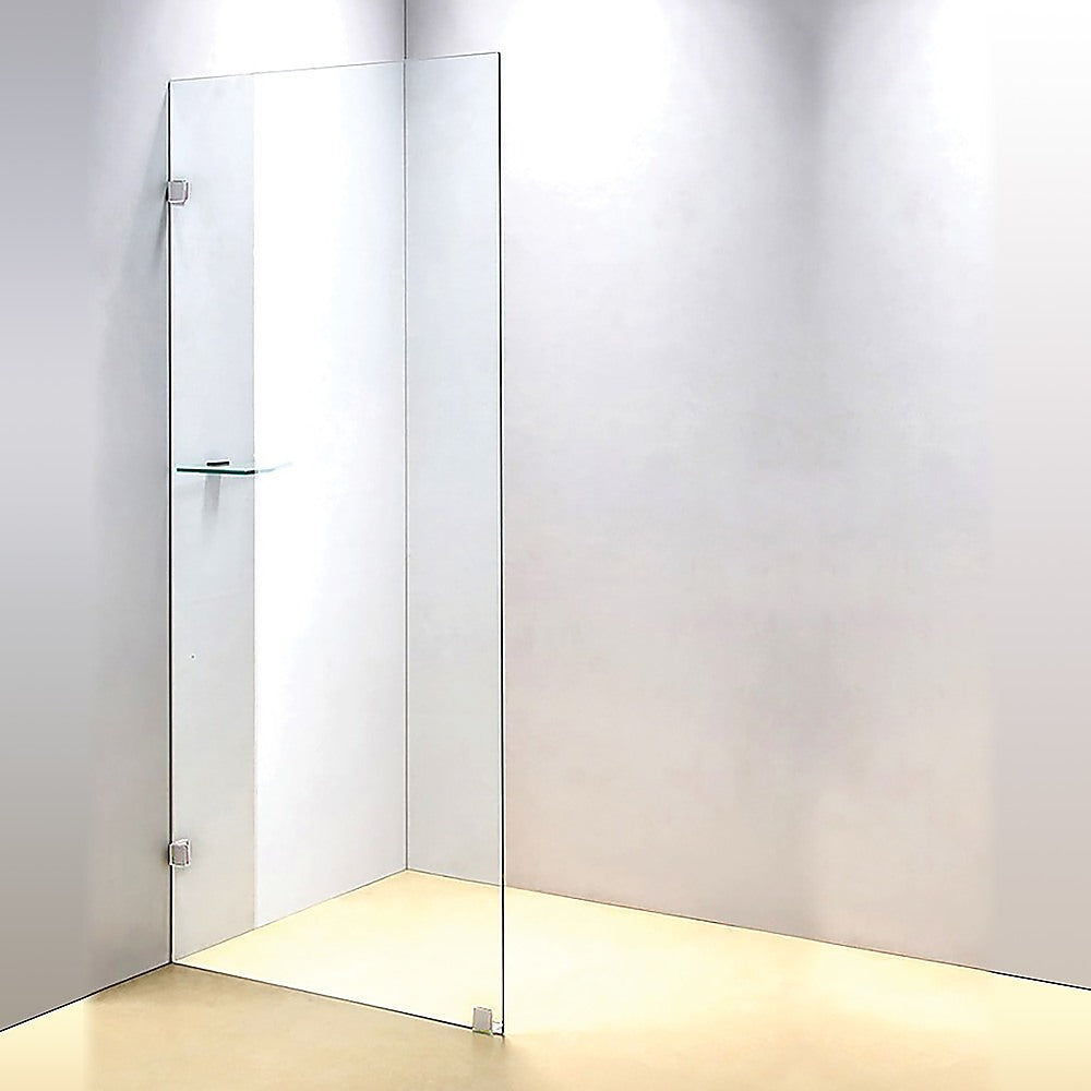 700 x 2000mm Frameless 10mm Safety Glass Shower Screen