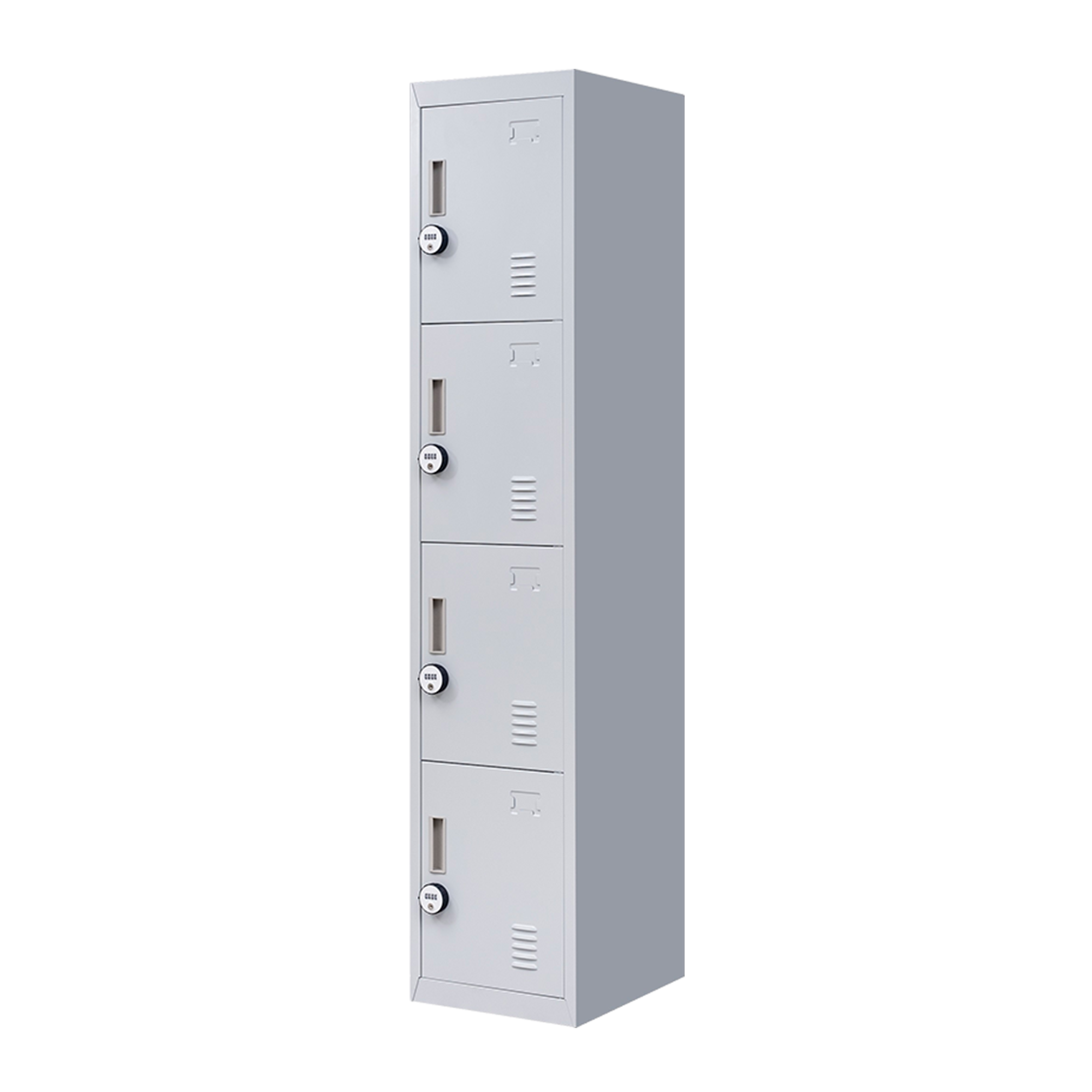 4-Door Vertical Locker for Office Gym Shed School Home Storage