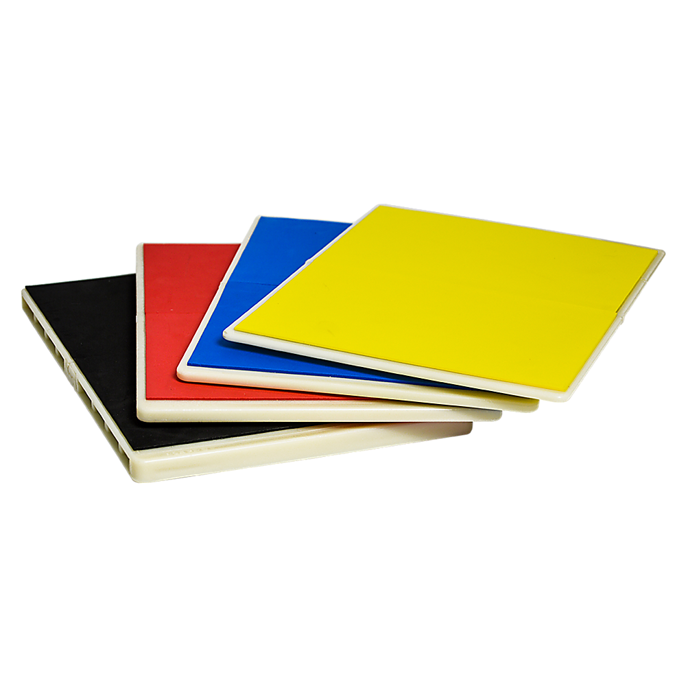 Martial Arts Supply Rebreakable Board Taekwondo, MMA, Karate-Set: Yellow, Blue, Red & Black