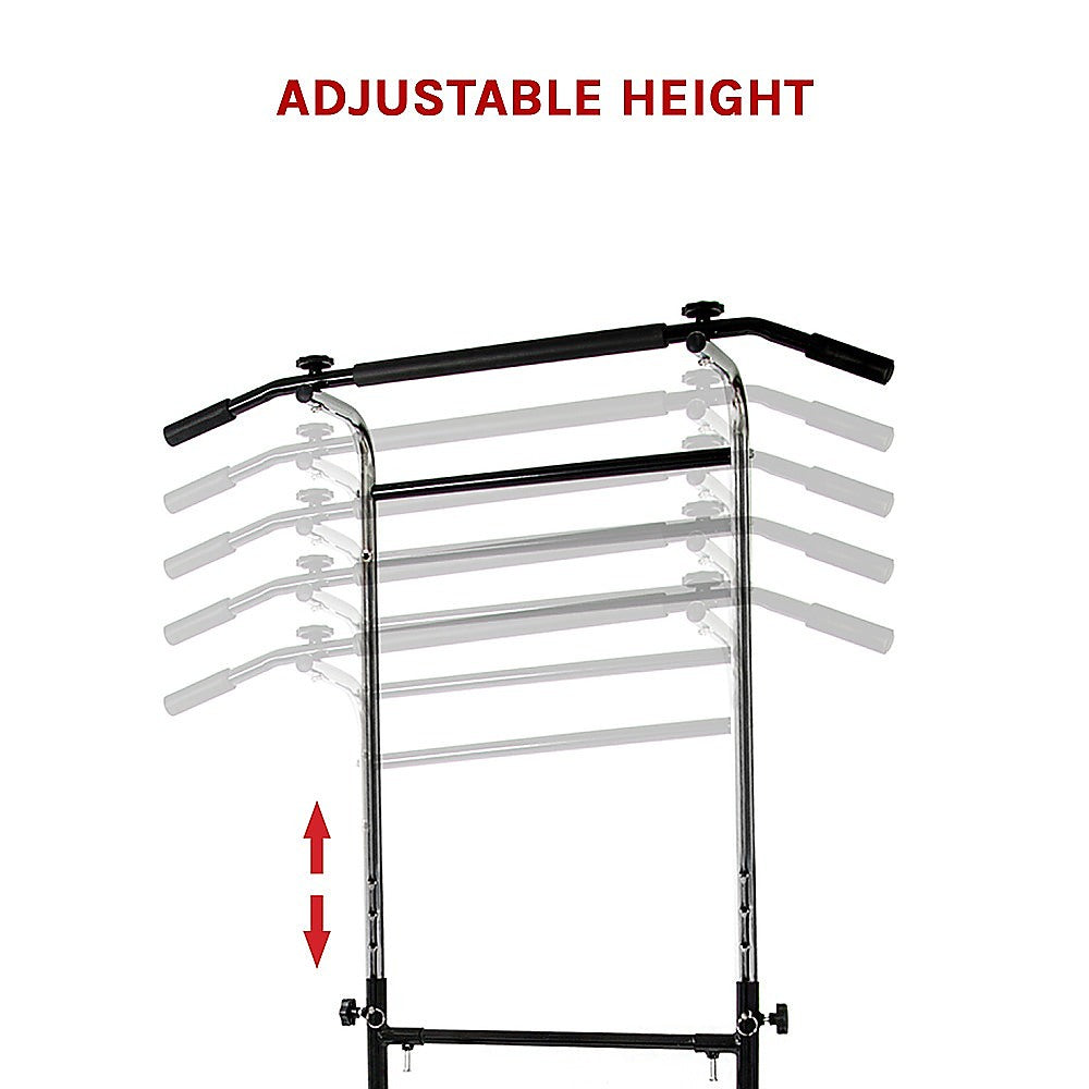 Adjustable Power Tower Dip Bar Pull Up Stand Fitness Station