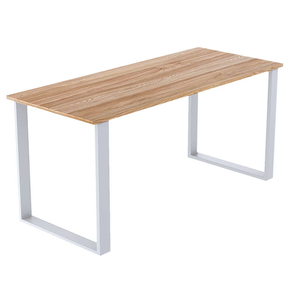 Square-Shaped Table Bench Desk Legs Retro Industrial Design Fully Welded - White