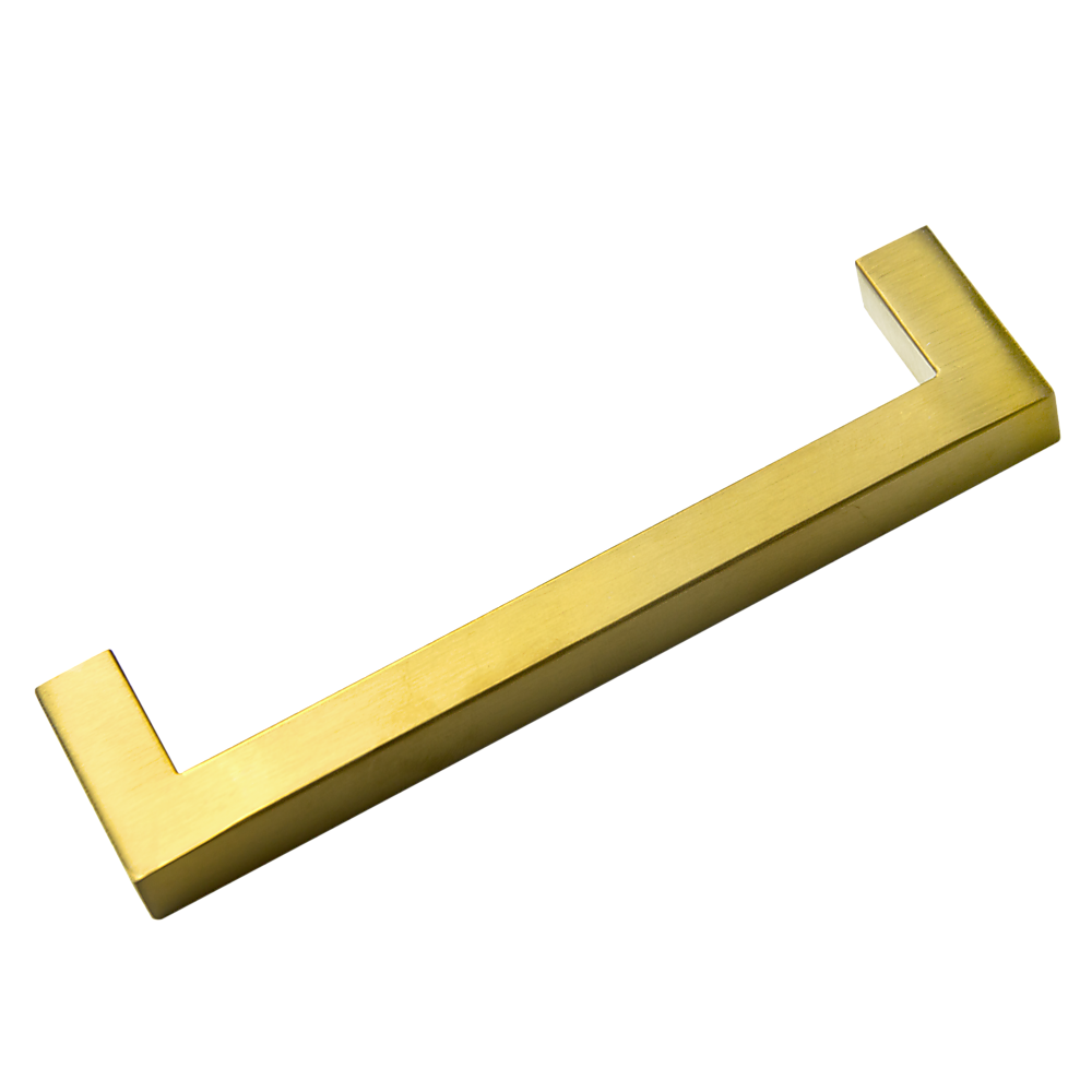 15x Brushed Brass Drawer Pulls Kitchen Cabinet Handles - Gold Finish 128mm