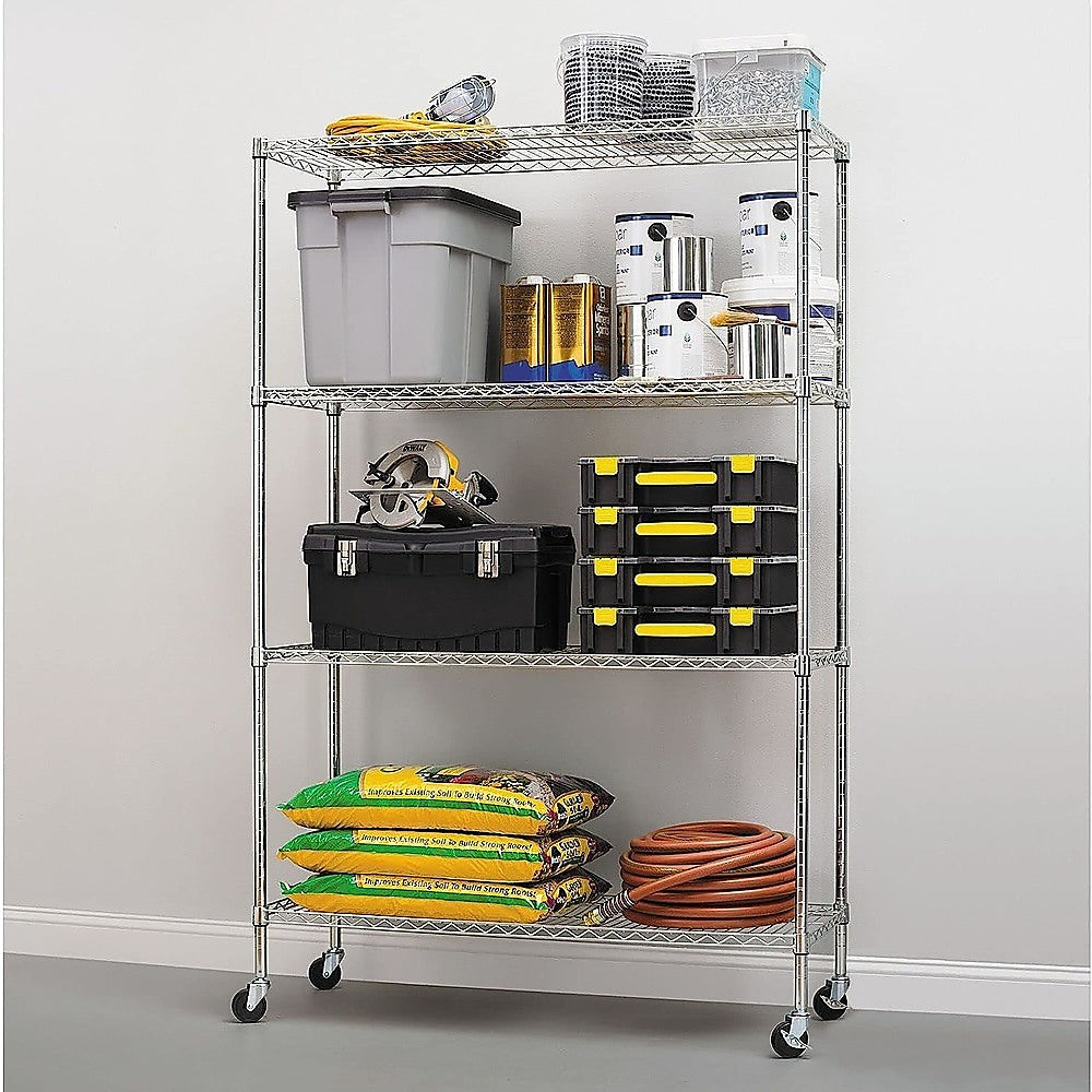 Modular Wire Storage Shelf 900 x 350 x 1800mm Steel Shelving