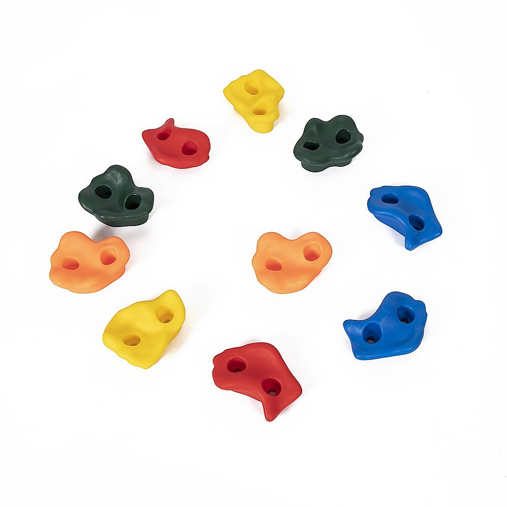 Deluxe 10 x Holds for Rock Climbing Wall Kids Outdoor Playground