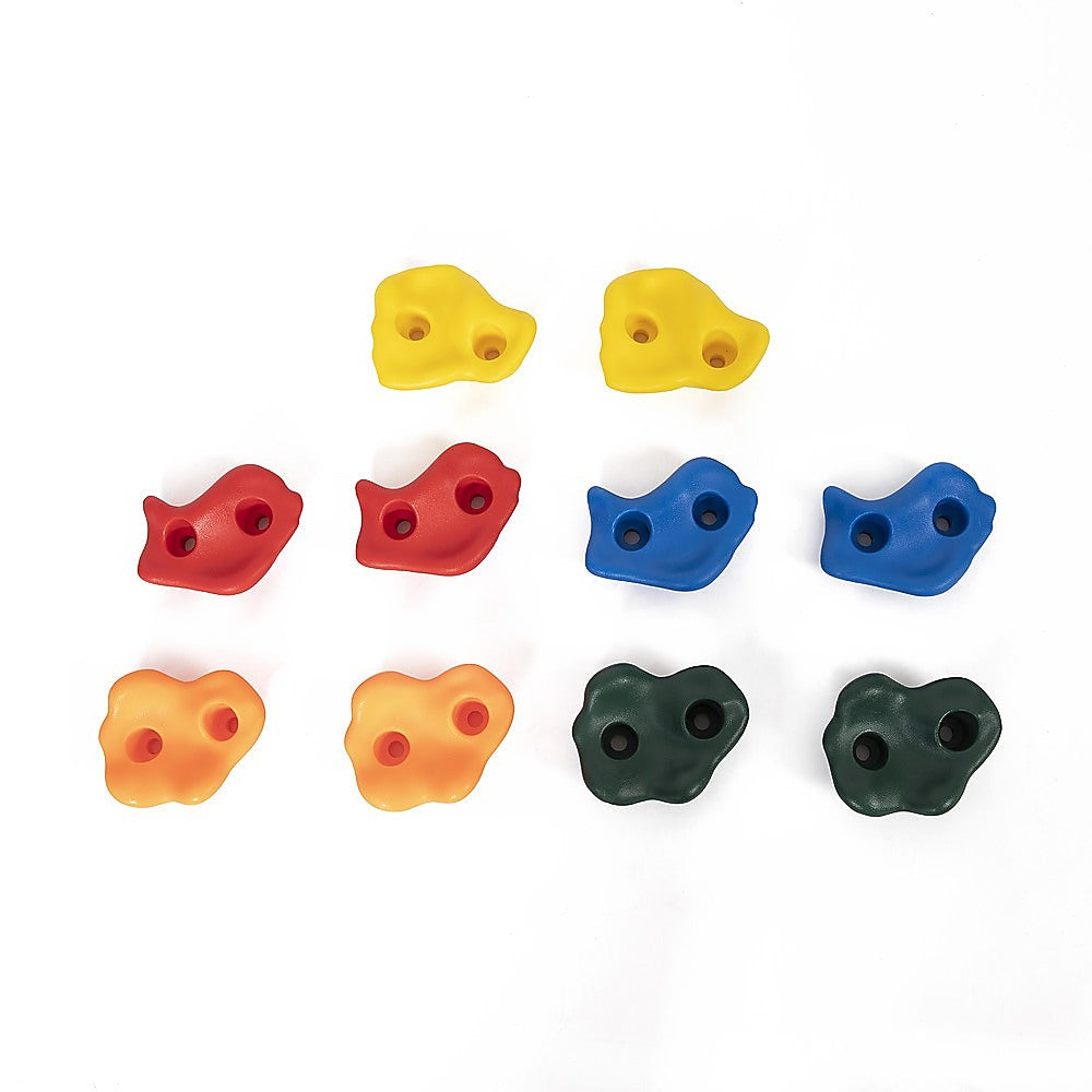 Deluxe 10 x Holds for Rock Climbing Wall Kids Outdoor Playground