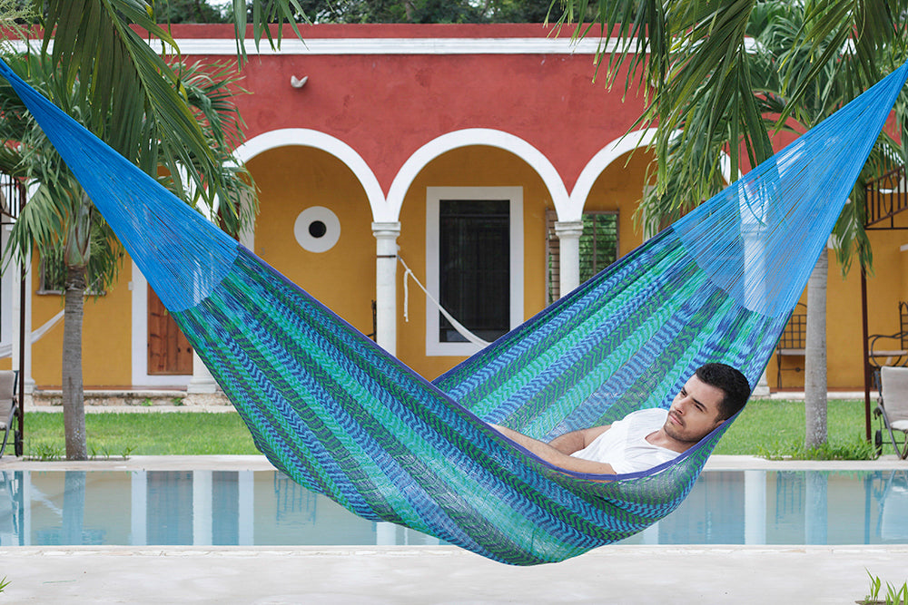 Mayan Legacy Bed Cotton hammock - Classic in Caribe colour