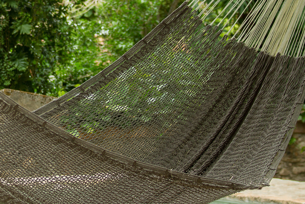 Mayan Legacy Jumbo Size Outdoor Cotton Mexican Hammock in Dream Sands Colour