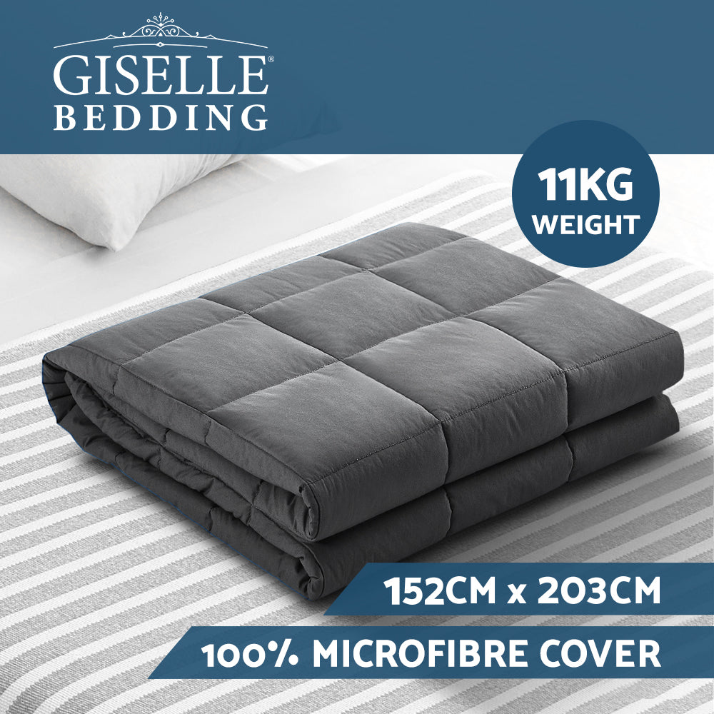 Giselle Weighted Blanket 11KG Heavy Gravity Blankets Adult Deep Sleep Ralax Washable