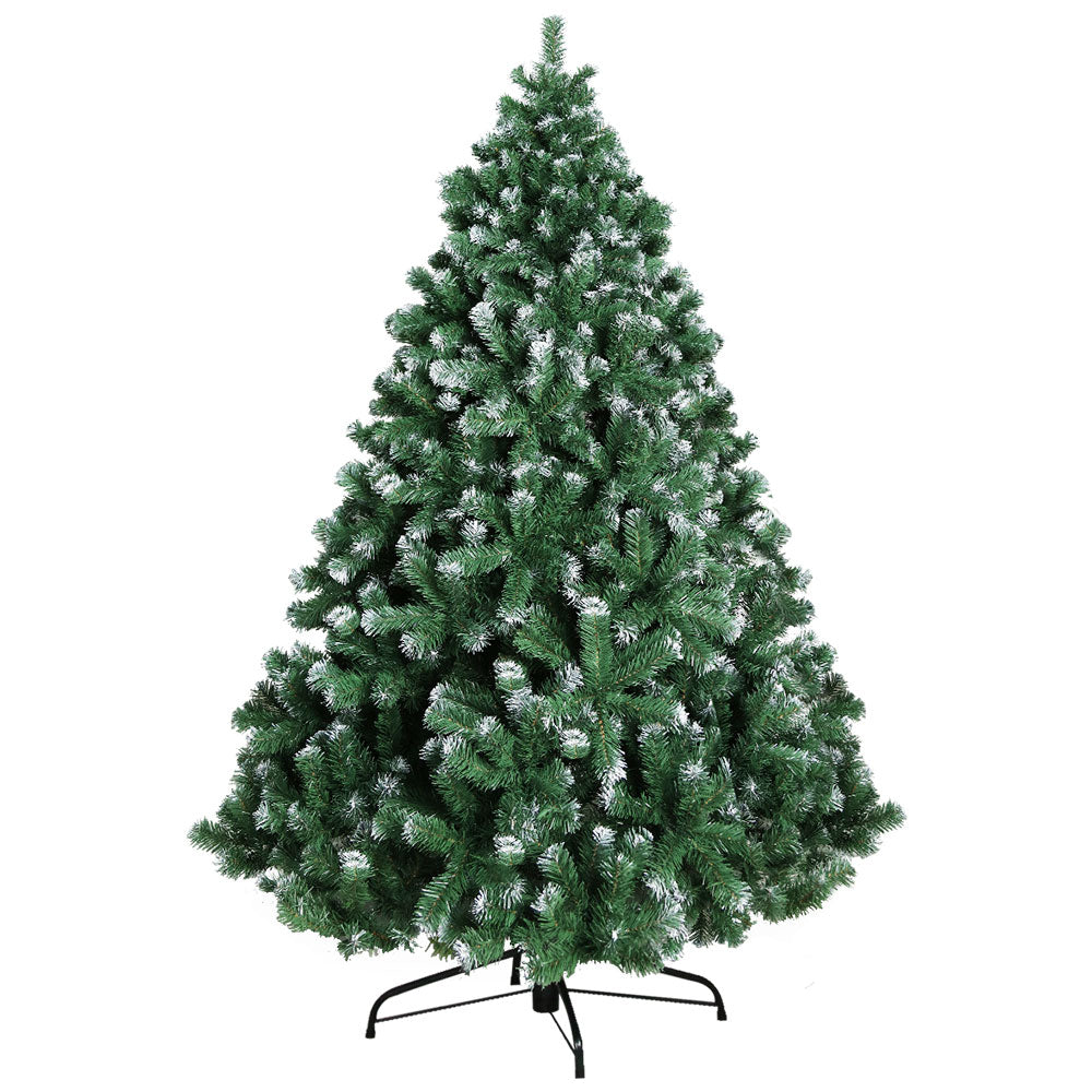 Jingle Jollys 8FT Christmas Snow Tree