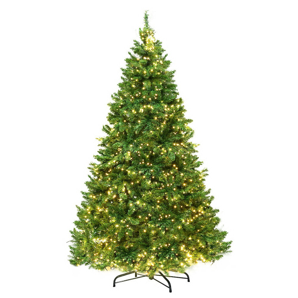 Jingle Jollys Christmas Tree 2.1m Xmas Tree Decorations 1134 LEDs 8 Light Mode