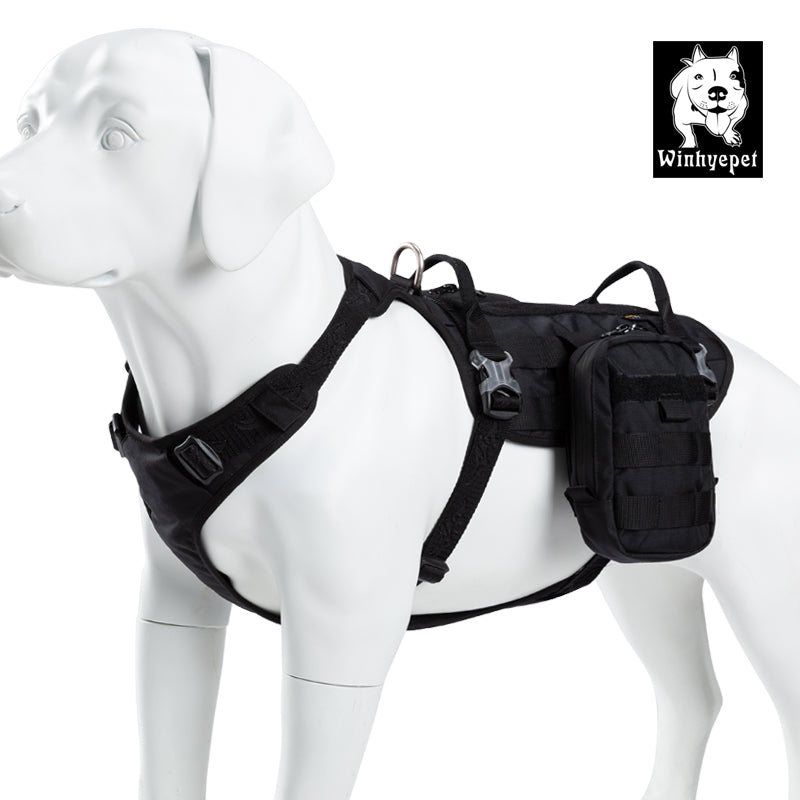 Whinhyepet Military Harness Black XL